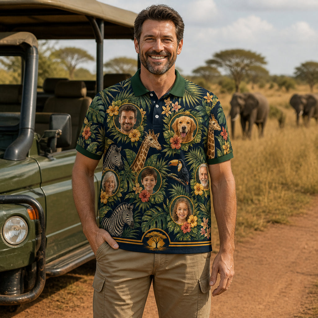 Jungle Safari Family Photo Polo - Lifestyle 2
