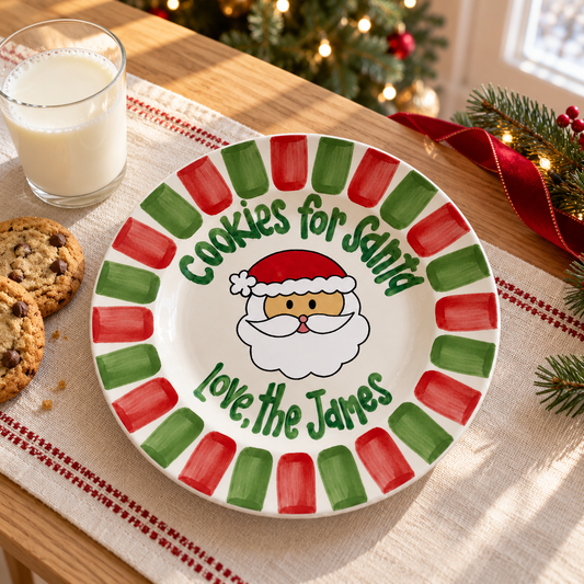 Personalized Hand-Painted Art Style Santa Cookie Plate, Custom Christmas Keepsake Dish 900ffed4-7e2c-479a-96e0-07416d4890c5-banner-1.png