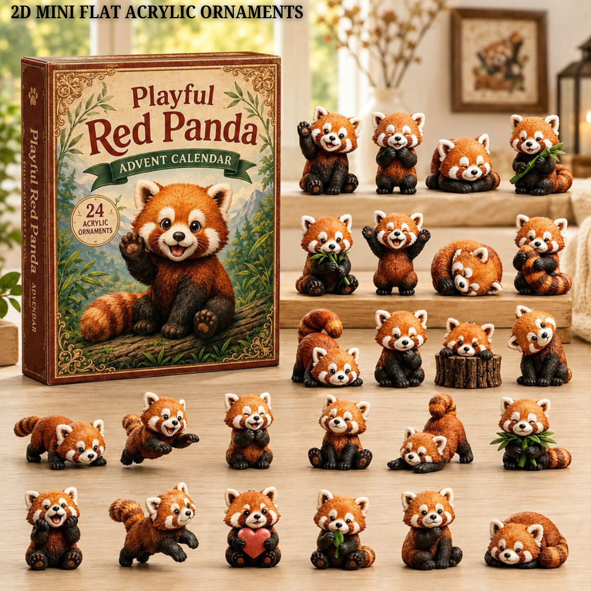 Playful Red Panda Advent Calendar 2026 - 24-Day Festive Countdown, Acrylic Charms Blind Box - Gift For Red Panda Lovers 90c58b15-8ce7-443b-bfda-1da5cf77b1e6-red-panda-txt-2.png