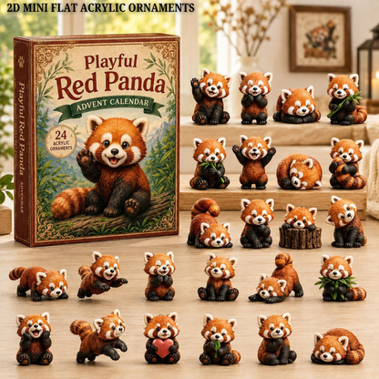 Playful Red Panda Advent Calendar 2026 - 24-Day Festive Countdown, Acrylic Charms Blind Box - Gift For Red Panda Lovers 90c58b15-8ce7-443b-bfda-1da5cf77b1e6-red-panda-txt-2.png