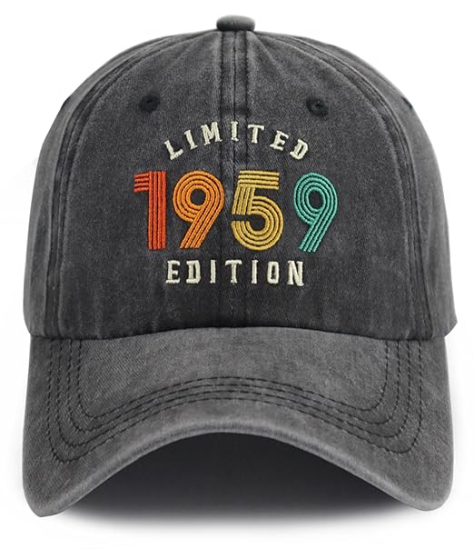 Limited Edition Baseball Cap for Men Women, Funny Retro Adjustable Embroidery Cotton Birthday Hat 913HMgui1_L.SX522.jpg?v=1742187692