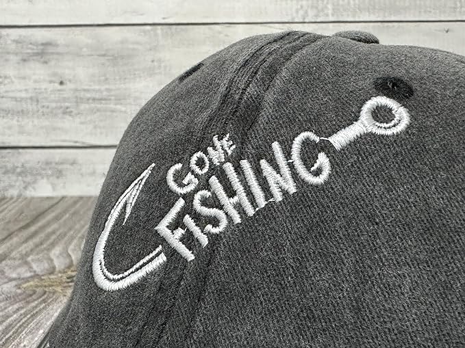 Embroidered Gone Fishing Hats