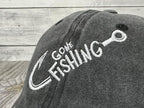 Embroidered Gone Fishing Hats