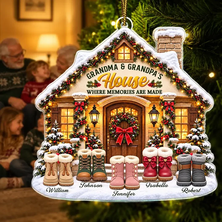 Christmas Gift For Grandparents - Personalized Names Grandkids Welcome Acrylic Ornament 91e91795-b980-446d-b77a-3b209b92f86d-ChristmasGiftForGrandparents-PersonalizedNamesGrandkidsWelcomeAcrylicOrnament-PA061-CLA4121-MK1.png