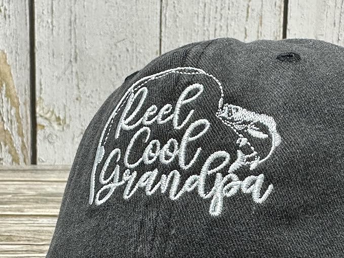 Reel Cool Dad Grandpa Fishing Grandpa Gift Father's Day Gift Embroidered Baseball Caps for Men and Women Birthday Gift For Him 91gXQNtbMDL._AC_SX679.jpg