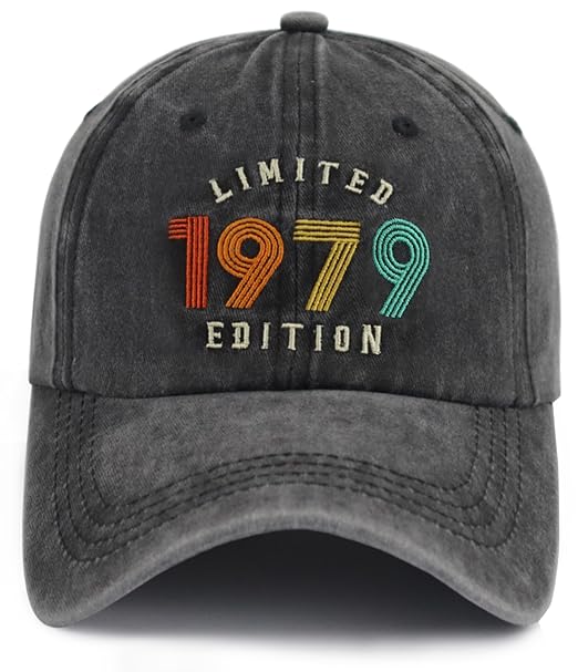 Limited Edition Baseball Cap for Men Women, Funny Retro Adjustable Embroidery Cotton Birthday Hat 91xtQ7pYynL.SX522.jpg?v=1742187693