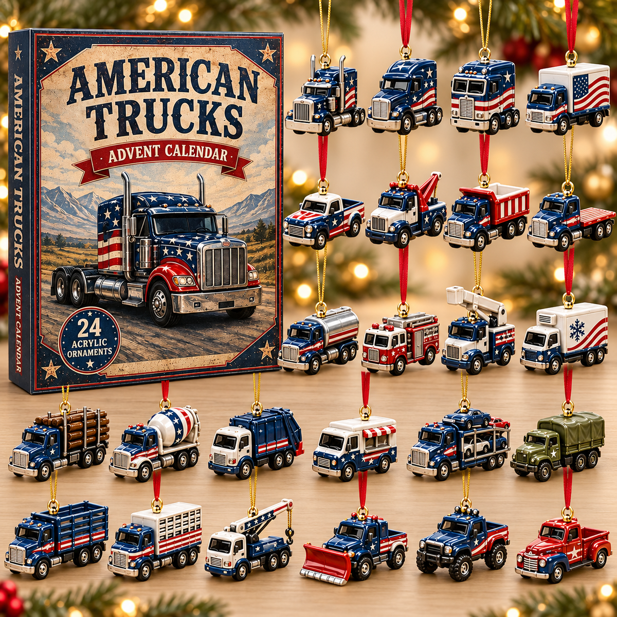 American Trucks Fleet Advent Calendar 2026 - 24-Day Festive Countdown, Acrylic Charms Blind Box - Gift For Vehicle Lovers 9243ee45-bee1-41e3-8a44-b42ae43c1dc3-american-trucks-box-charms.png
