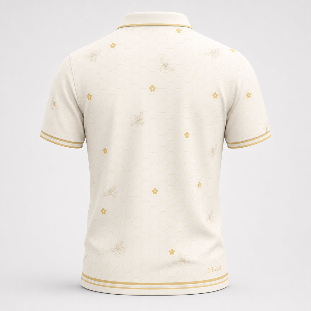 Bee Whisperer Crest Polo - Polo shirt - All over printed 924b7518-c60d-4548-bab8-a0984091193a.jpg