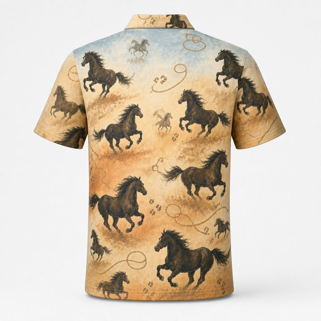 Gallop Gradient AOP Polo for Horse Lovers - Polo shirt - All over printed 929c5615-9ce9-4757-8a26-538565258583.jpg