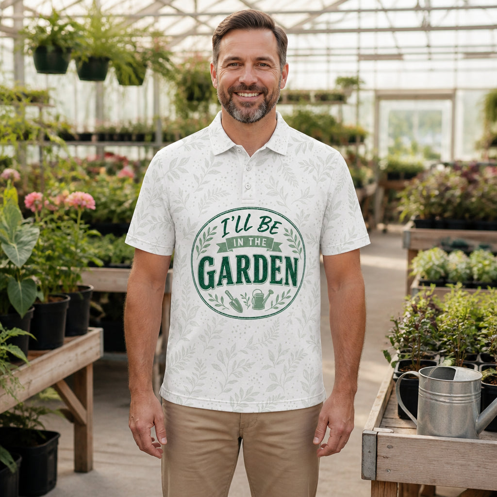 I'll Be In The Garden Botanical Badge Polo - Polo shirt - All over printed 931dd822-bb27-40c5-b87a-f1666edc43b9.jpg