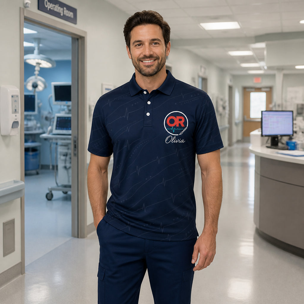 OR Nurse Polo — Monogram Crest with Personalized Name - Personalized Polo shirt - All over printed 933e0e58-2470-4694-8527-b4f972cdb040.jpg