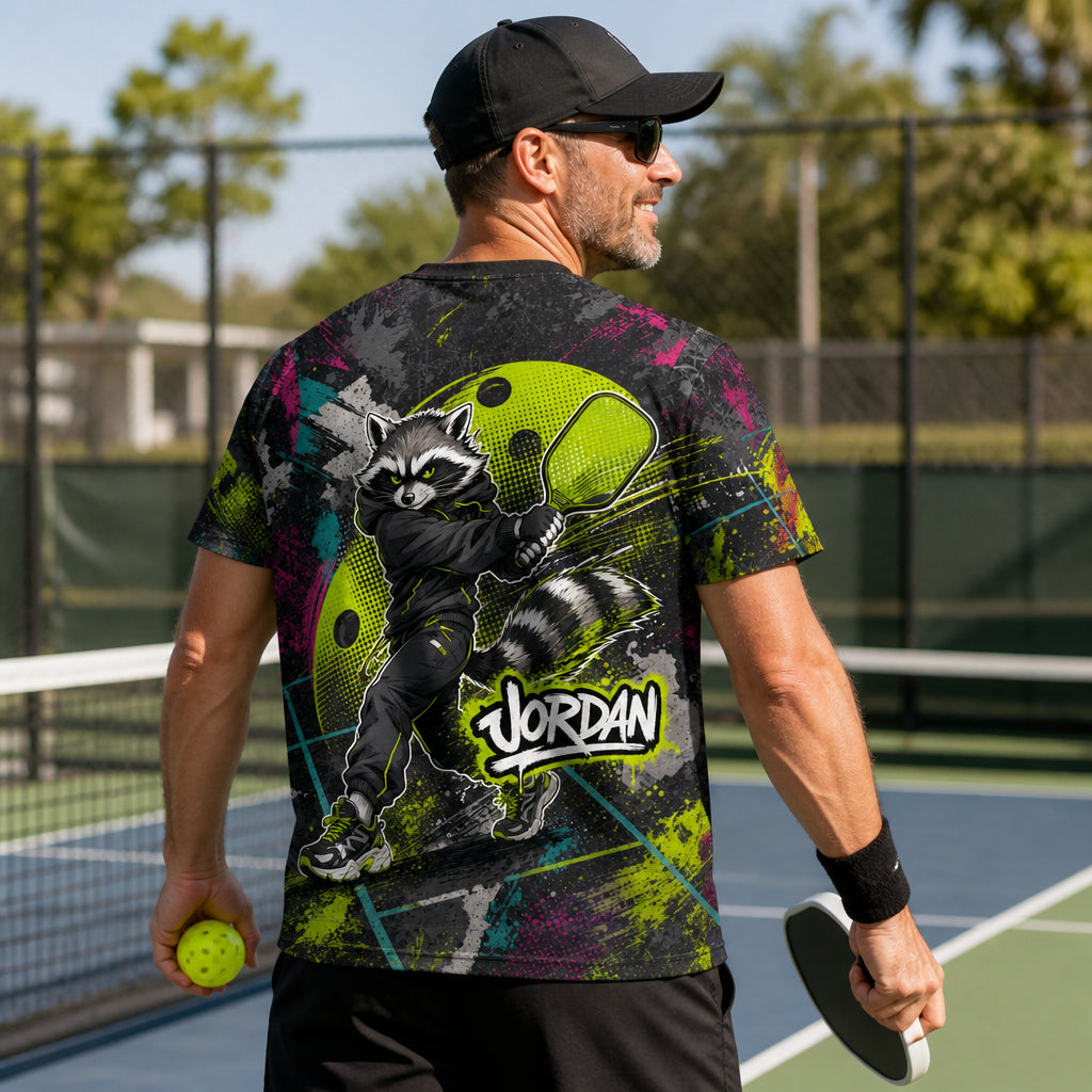 Graffiti Pickleball Team Tee — Custom Name & Team - Personalized T-Shirt - All over printed 9355480e-1cdf-4659-908b-7a7fb94a3aeb.jpg