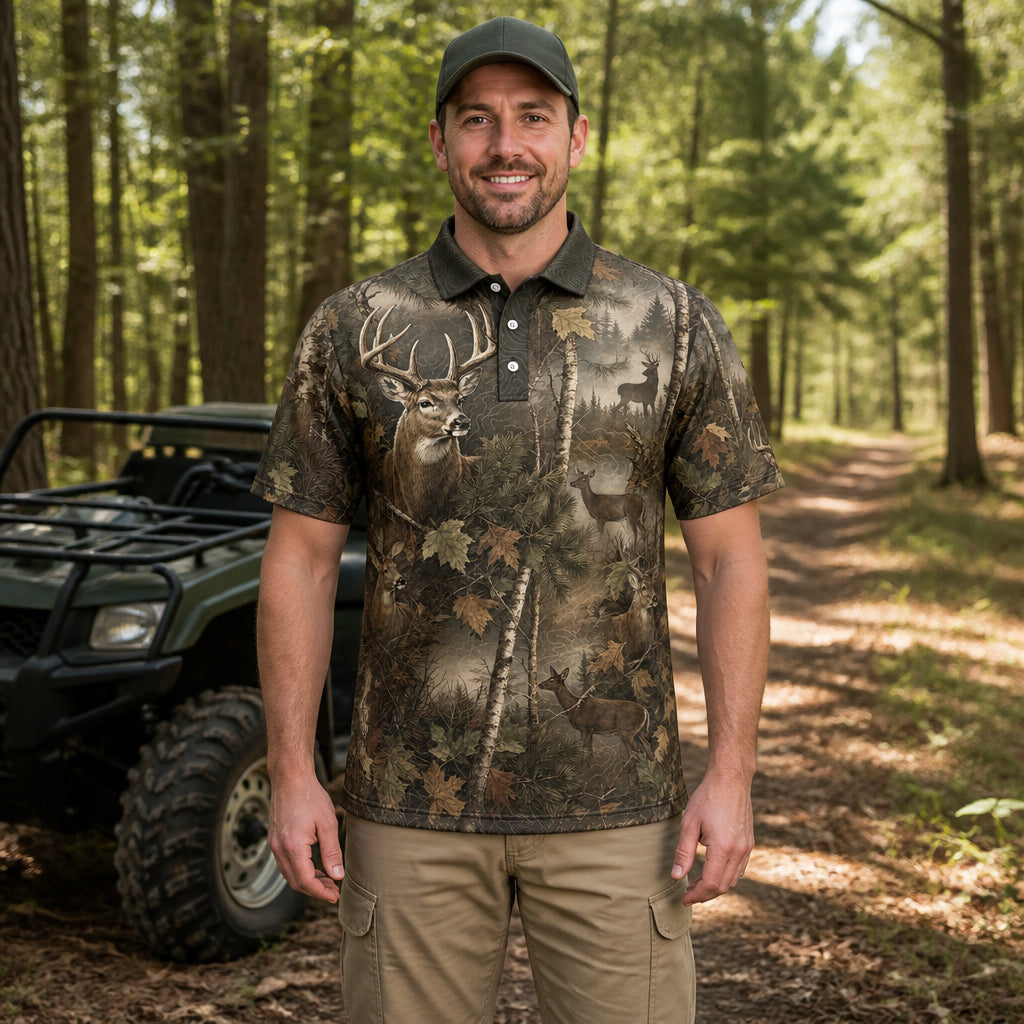 Woodland Buck Camo AOP Polo - Polo shirt - All over printed 94619c53-b1a0-4b1f-ab65-60bc5c4288bb.jpg