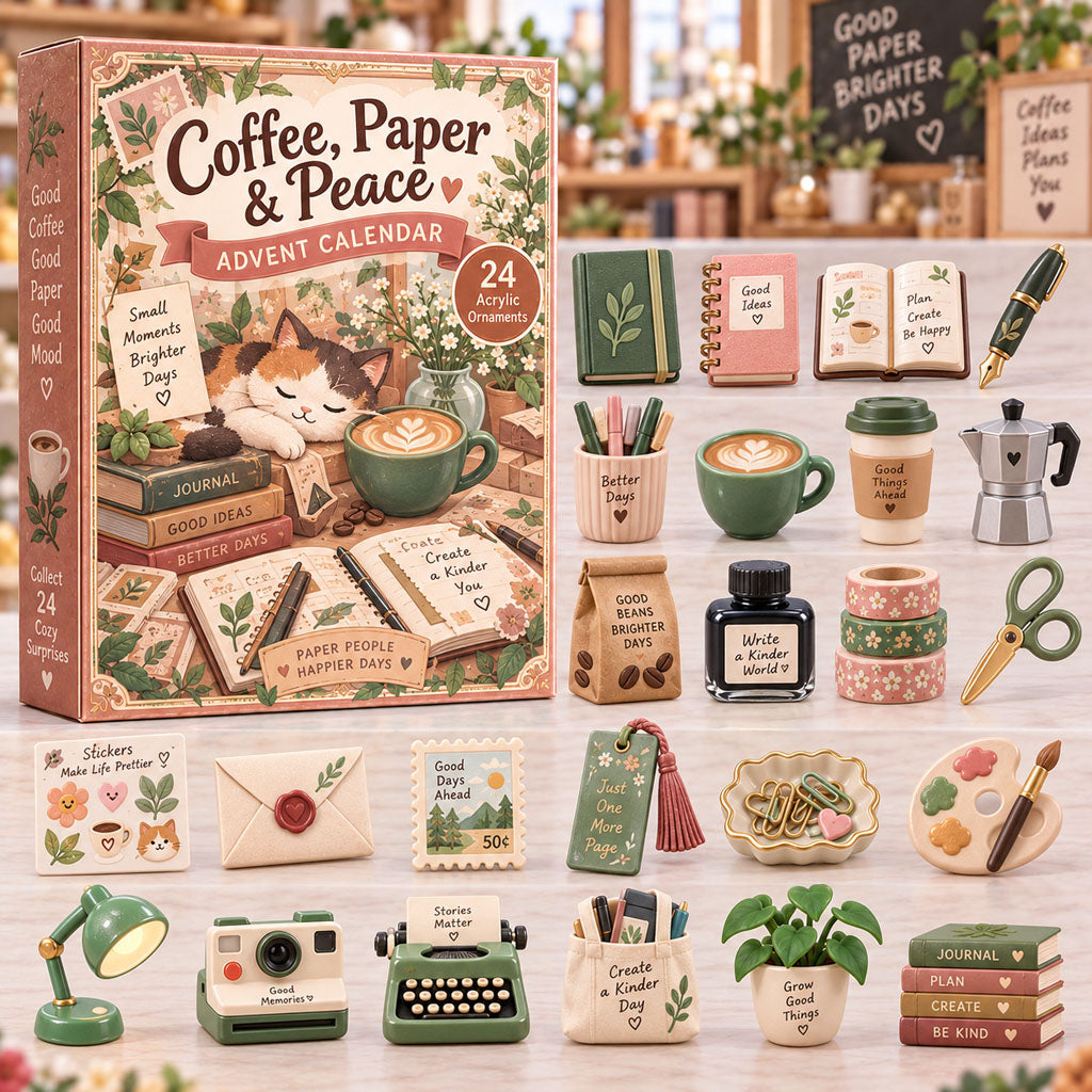 Coffee Paper Peace Advent Calendar 2026 - 24-Day Festive Countdown, Acrylic Charms Blind Box - Gift For Scrapbooking Lovers 948ba25d-fd2e-46b5-8ed3-3002bd1a1664-coffee.jpg