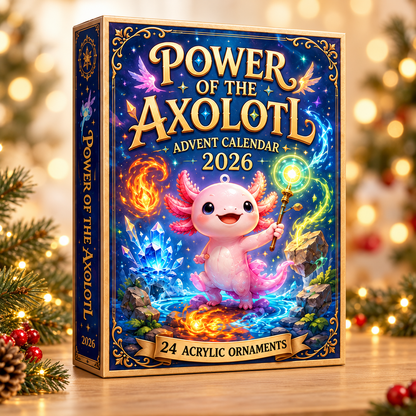 Power Of The Axolotl Advent Calendar 2026 - 24-Day Festive Countdown, Acrylic Charms Blind Box - Gift For Axolotl Lovers 94b123cd-6794-4b49-9e2f-4a031c62f536-power-of-axololt-box.png