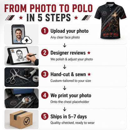 Man of God Firefighter AOP Polo - Polo shirt - All over printed 94c6c7b4-d1b7-4229-9b32-e562296d1f1a.jpg