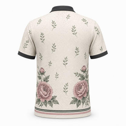 Vintage Peony Botanical AOP Polo - Polo shirt - All over printed 959ce26c-666f-409d-9761-bb908d2ce11d.jpg