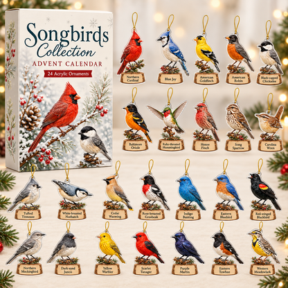 Songbirds Collection Advent Calendar 2026 - 24-Day Festive Countdown, Acrylic Charms Blind Box - Gift For Birds Lovers 96390371-32e6-44d8-a437-6b111dd8d8da-bird-box-charms.png