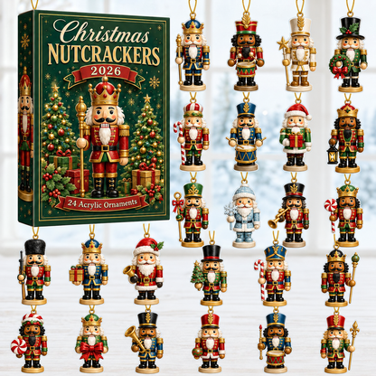Christmas Nutcrackers Green Advent Calendar 2026 - 24-Day Festive Countdown, Acrylic Charms Blind Box - Gift For Family & Friends 963f5f31-6f94-4fc1-992b-e176abd81252-nutcracker-box-charms.png