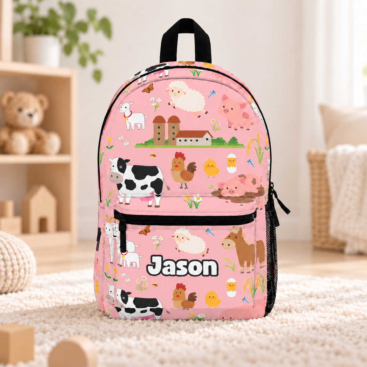 Personalized Farm Animal Backpack: Barnyard Knapsack, Zoology Lover Gift For Son, Daughter, Kid 96c3ec47-8cda-4077-964f-d785835d9195-g4.png