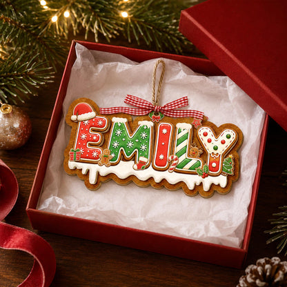 Personalized Gingerbread Christmas Letter 2-Layered Wooden Ornament: Custom Alphabet Kids Name Ornament, New Kids Gift, Christmas Tree Decor 96ce5121-c5e5-43fb-a845-f0c5e20f03c3-6.jpg
