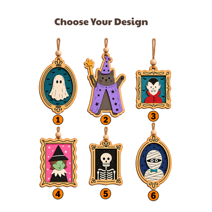Halloween Shape Ornament - Witch, Vampire & Mummy Hanging Decorations, Whimsical Haunted - Gift For Friends, Family 9722ea36-8904-4dc3-9ec0-748a34fb3fcd-5.png