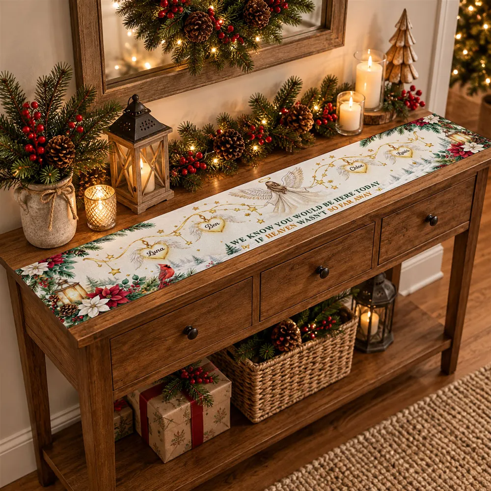 Christmas In Heaven - Personalize Table Runner 97942d4a-f3a2-4db6-bed2-046f6fe75911-3c652c223e657d65757775716a767768060d120e13040c06013618182a2c6a75692d3720656b65302e23332f657d7677.png