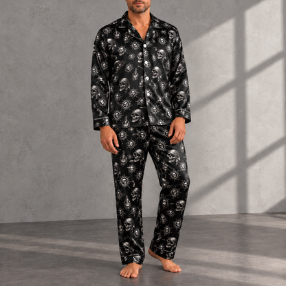 Cool Pirate Skull Pajama Set, Black Satin with Nautical Crossbones Print, Gothic Sleepwear with Pocket, Short & Long Sleeve, Gift For Hims 987905a6-04e6-4c74-bfbf-808bf3a370a6--o-satin-en-kh-ng-t-i-ng-c-5.png