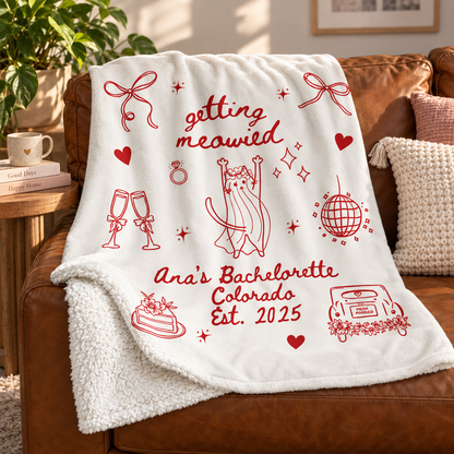 Personalized Cat Bachelorette Blanket, Getting Meowied Bridal Party Gift, Custom Bridesmaid Throw, Cat Lover Bach Party Keepsake 989c3b7d-589f-4f4d-8c89-666e9dbea10c-ch-n4.png