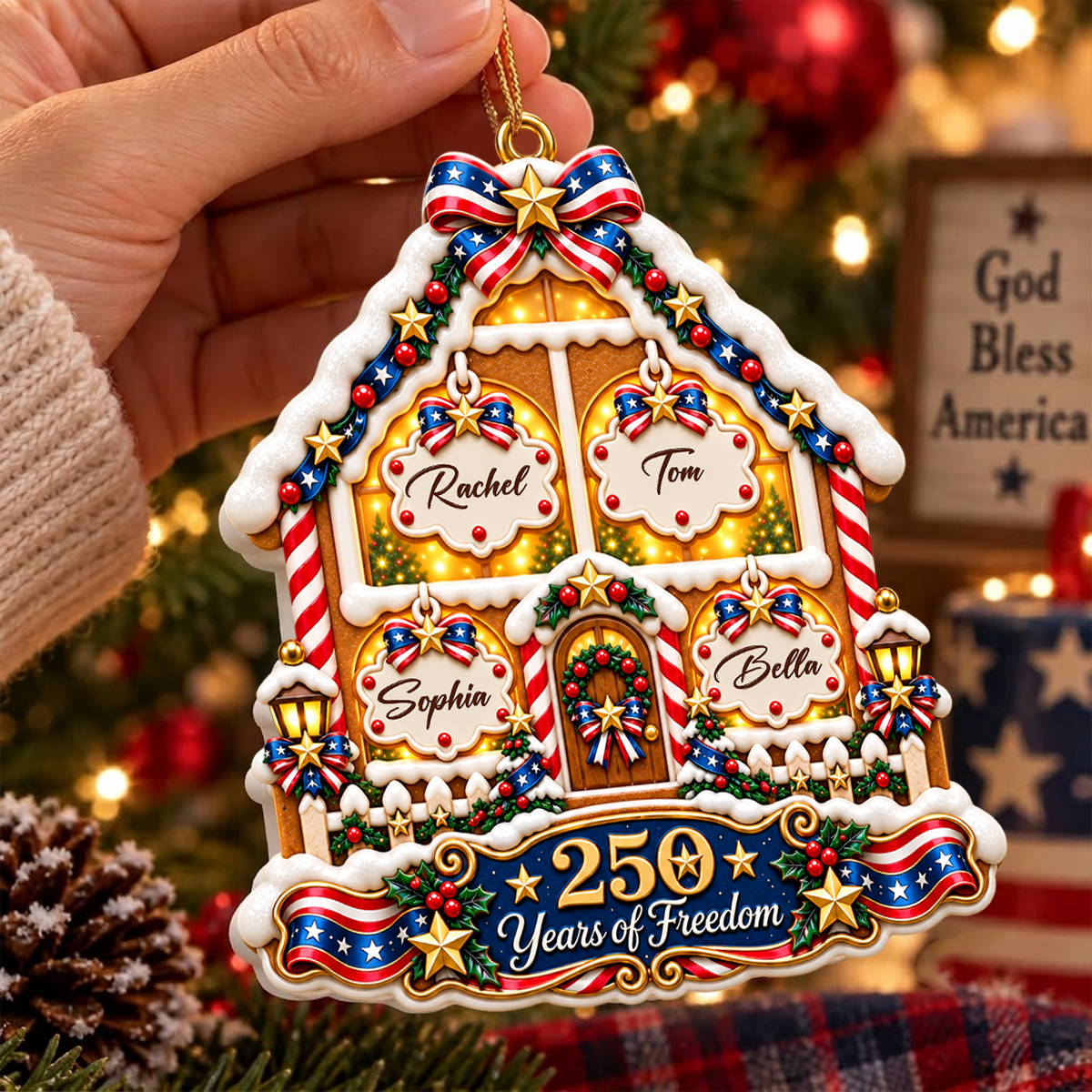 Holiday Window Gallery 250 Years Of Freedom - Personalized Real 3D Raised Ornament 98d8486b-d806-4a4a-b58f-a95a282d82e7-5.png