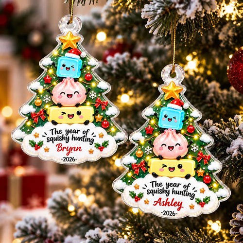 The Year Of Squishies - Personalized Acrylic Ornament - Christmas Gift, Keepsake For Kids, Teenagers 99c6c268-0792-4cb5-aa78-ea475b45c022-banner-1-.webp