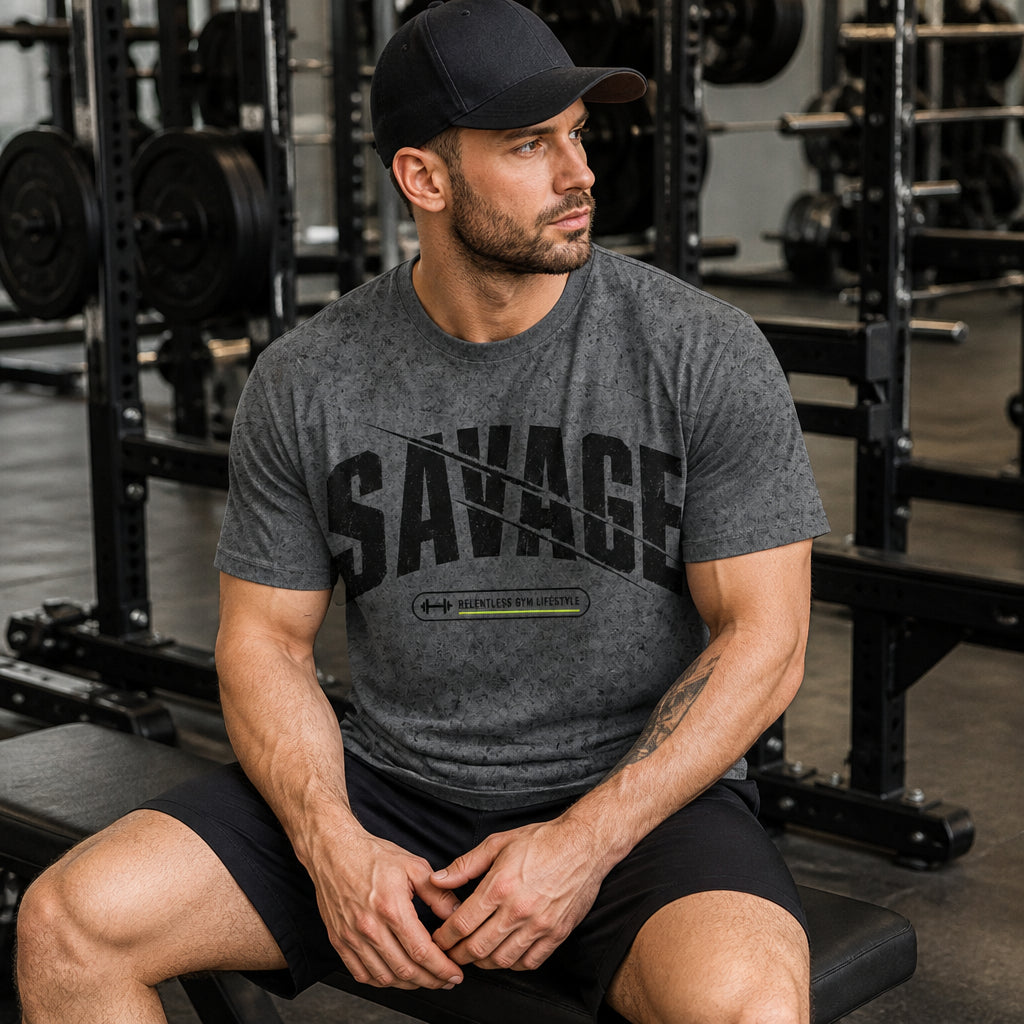SAVAGE – Relentless Gym Lifestyle Tee - T-Shirt - All over printed 99f3fd88-c0b9-4061-b7b5-3d030447585c.jpg
