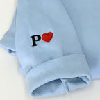 King and Queen Embroidered Sweatshirt Hoodie, Personalized Gift For Him Or Her