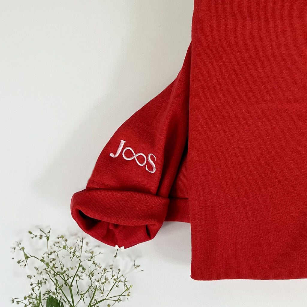 Custom Longitude and Latitude Location Embroidered Sweatshirt Hoodie