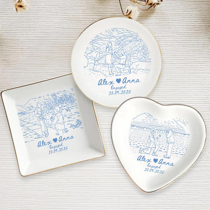 Personalized Couple Portrait Ring Dish, Engagement Gift, Wedding Gift For Bride, Handmade Custom Photo Ring Dish, Custom Photo Jewelry Tray 9_d4452330-bea9-4028-af3f-5ea58b905497.jpg