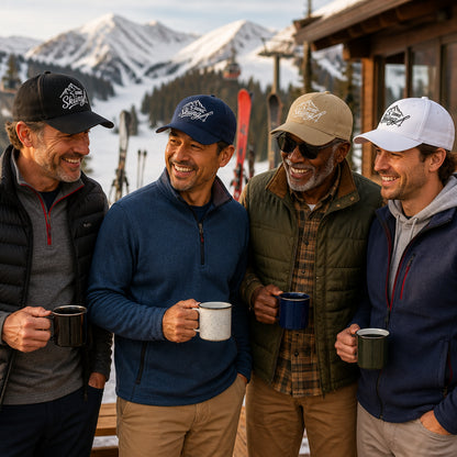 Gone Skiing Embroidered Dad Cap - Available in multiple colors