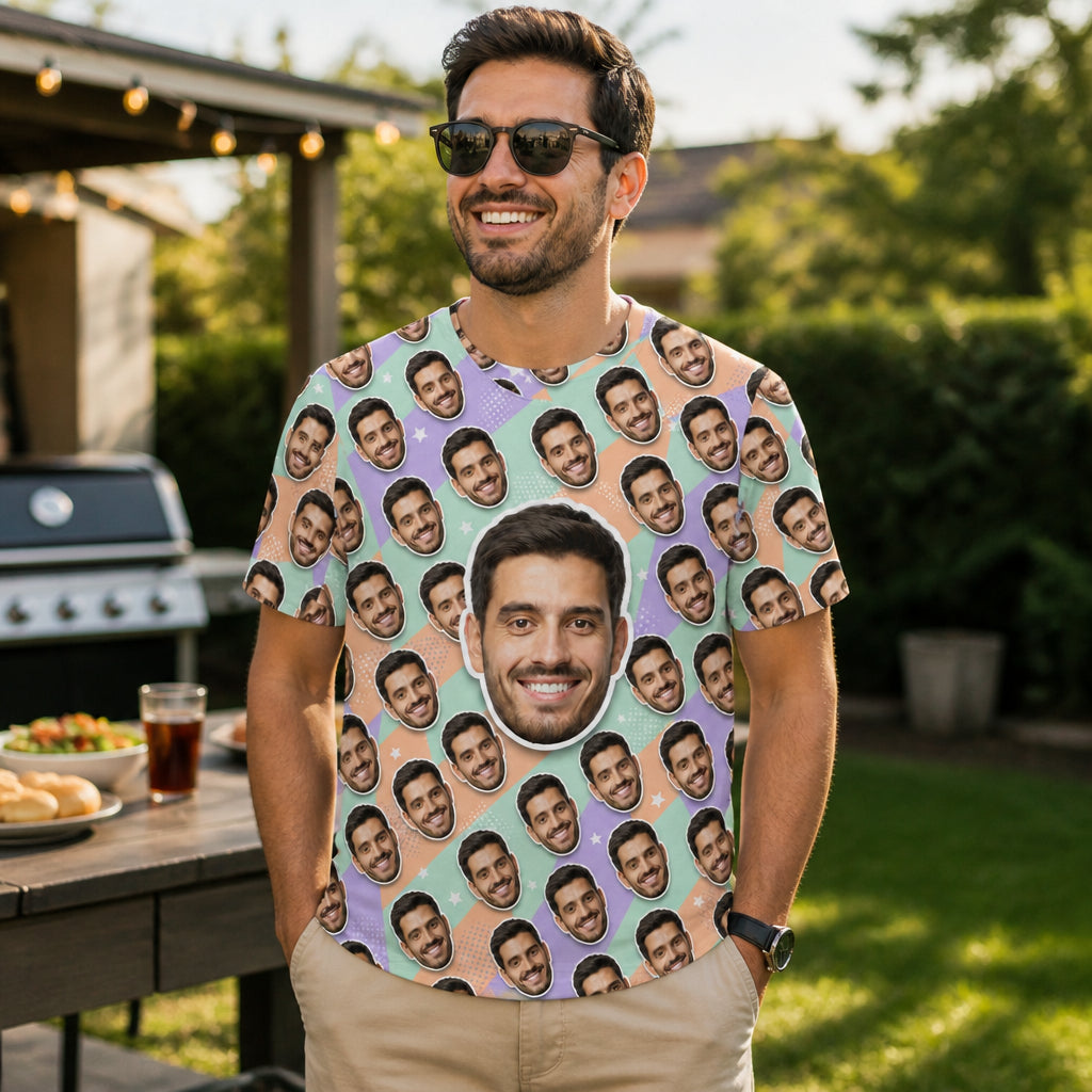 Your Face Pop-Art All-Over Tee - Lifestyle 2