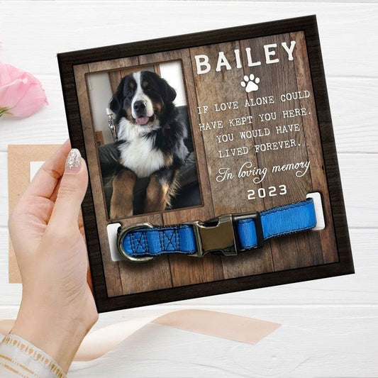 Custom Memorial Pet Collar With Photo, Pet Sympathy Gift, Dog Memorial Frame For Loss Of Dog, Memorial Wood Frame With Collar 9a6cb061-d70e-48a4-b282-e45acc3472de.jpg