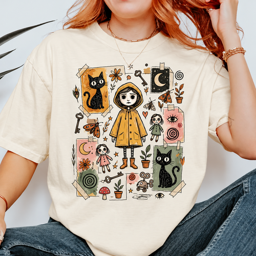 Lost in the Other Side Spooky Girl T-Shirt – Whimsical Black Cat & Key Graphic Tee, Cute Creepy Halloween Shirt for Dark Fantasy Lovers 9b4b9645-68c2-4392-a898-6ac474632029-oa-c-b-.png