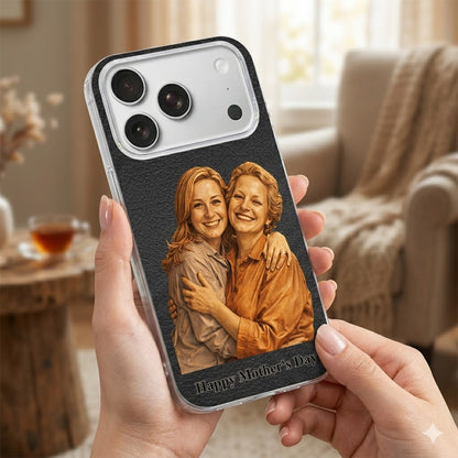 Custom Mom & Baby 3D Relief - Personalized Phone Case