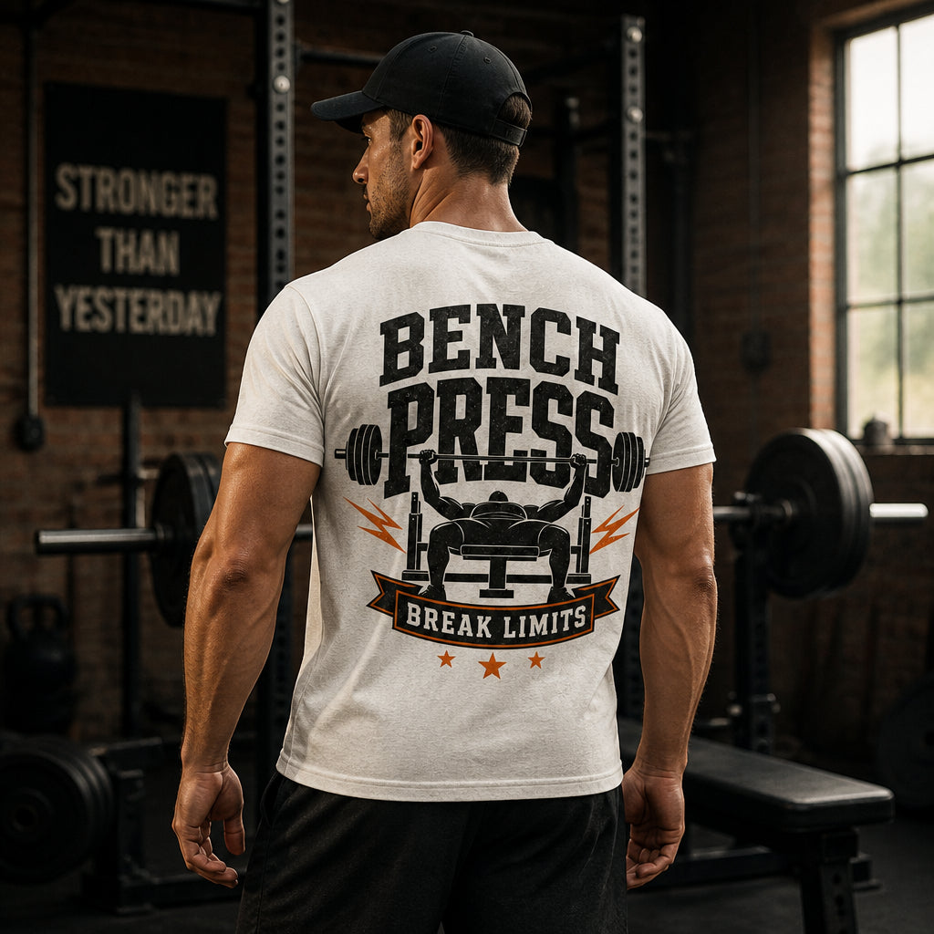 Bench Press — Break Limits Tee - T-Shirt - All over printed 9bb40d08-1227-4545-a090-bdbe8a5222d5.jpg