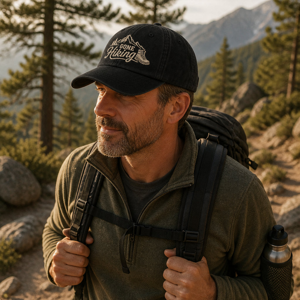 Gone Hiking Embroidered Dad Cap - Lifestyle 2