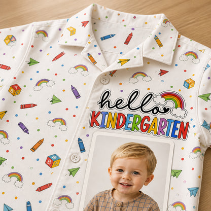 Hello Kindergarten Photo AOP Kids Hawaiian Shirt - Personalized Hawaiian Kids Shirt - AOP 9d48fb5a-b323-410c-916a-f754649d95ce.jpg
