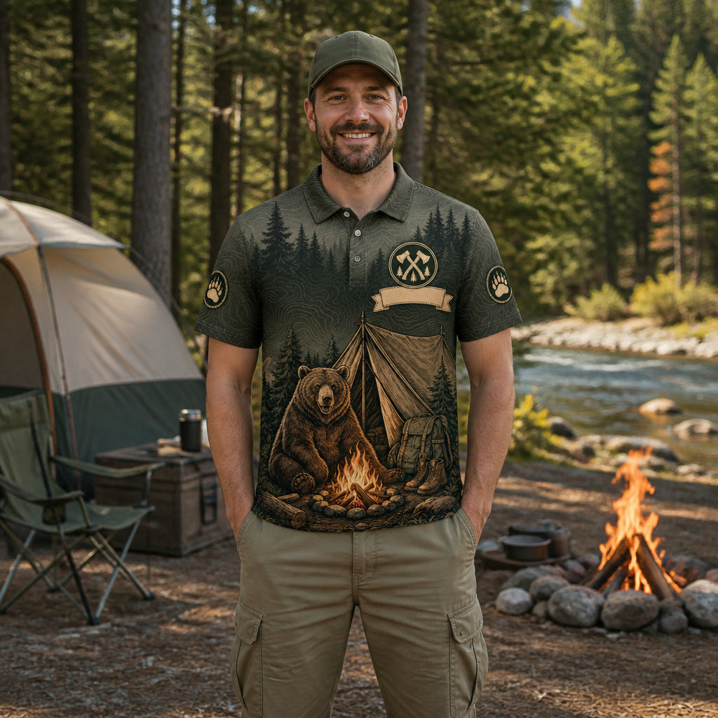Personalized Camping Bear AOP Polo - Personalized Polo shirt - All over printed 9da09fc5-c3c7-4649-8efb-715704c56c61.jpg