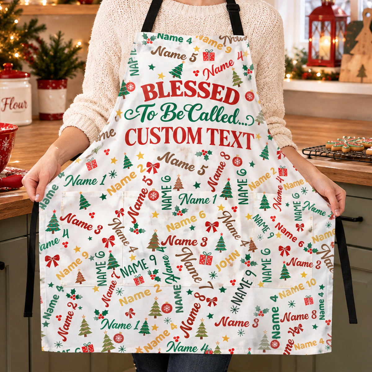 Blessed To Be Called Grandma Mom - Personalized Apron 9df10914-cbd8-4341-b91b-030928b458d2-Banner-2.jpg
