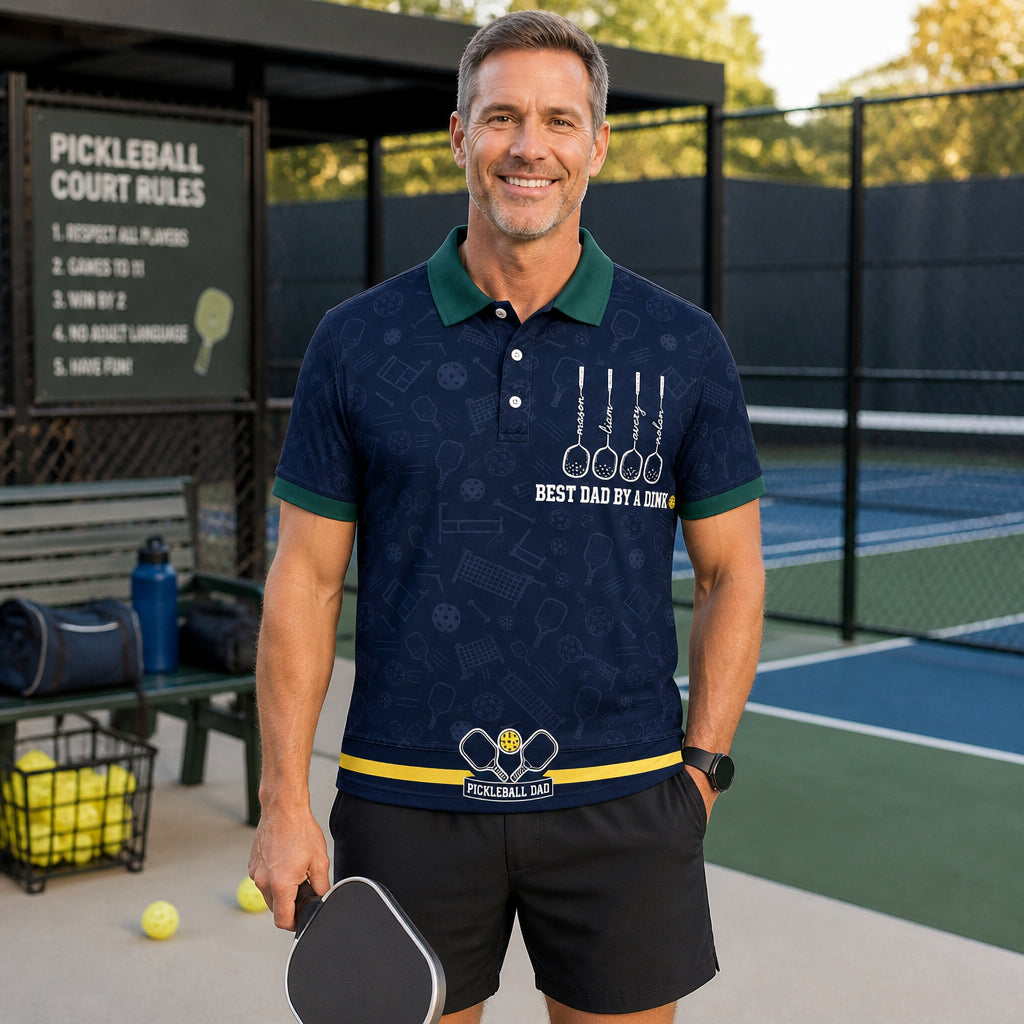Pickleball Dad Polo - Lifestyle 2