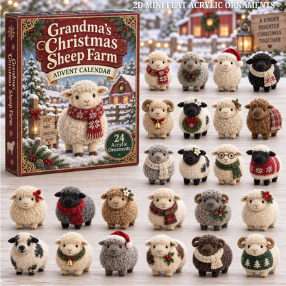 Grandmas Christmas Sheep Farm Advent Calendar 2026 - 24-Day Festive Countdown, Acrylic Charms Blind Box - Gift For Grandchildren, Kid 9ea001a3-409d-4d71-9428-775bd74fb4a3-sheep-2.png