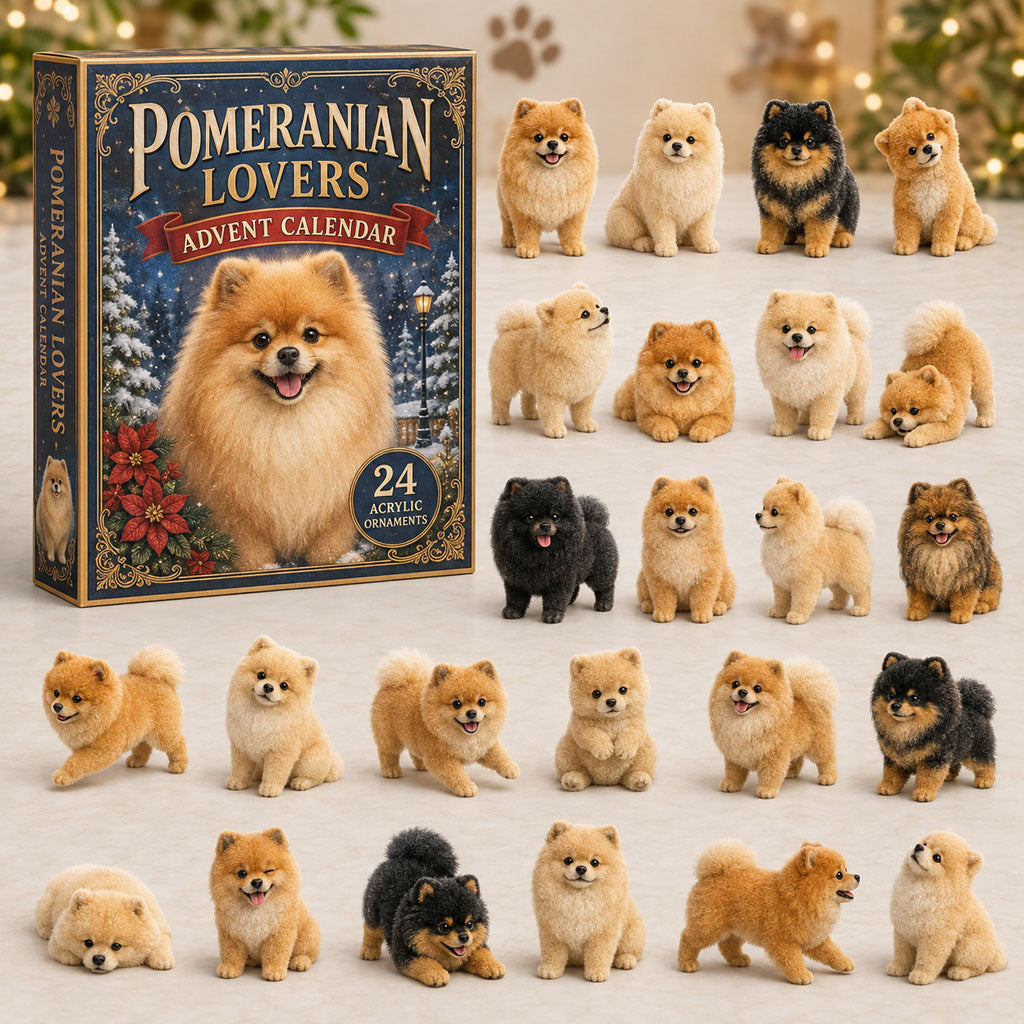 Classic Pomeranian Advent Calendar 2026 - 24-Day Festive Countdown, Acrylic Charms Blind Box - Gift For Dog Lovers 9ecc3adb-41a6-4ae0-b68e-416d68528827-pomeranian.jpg