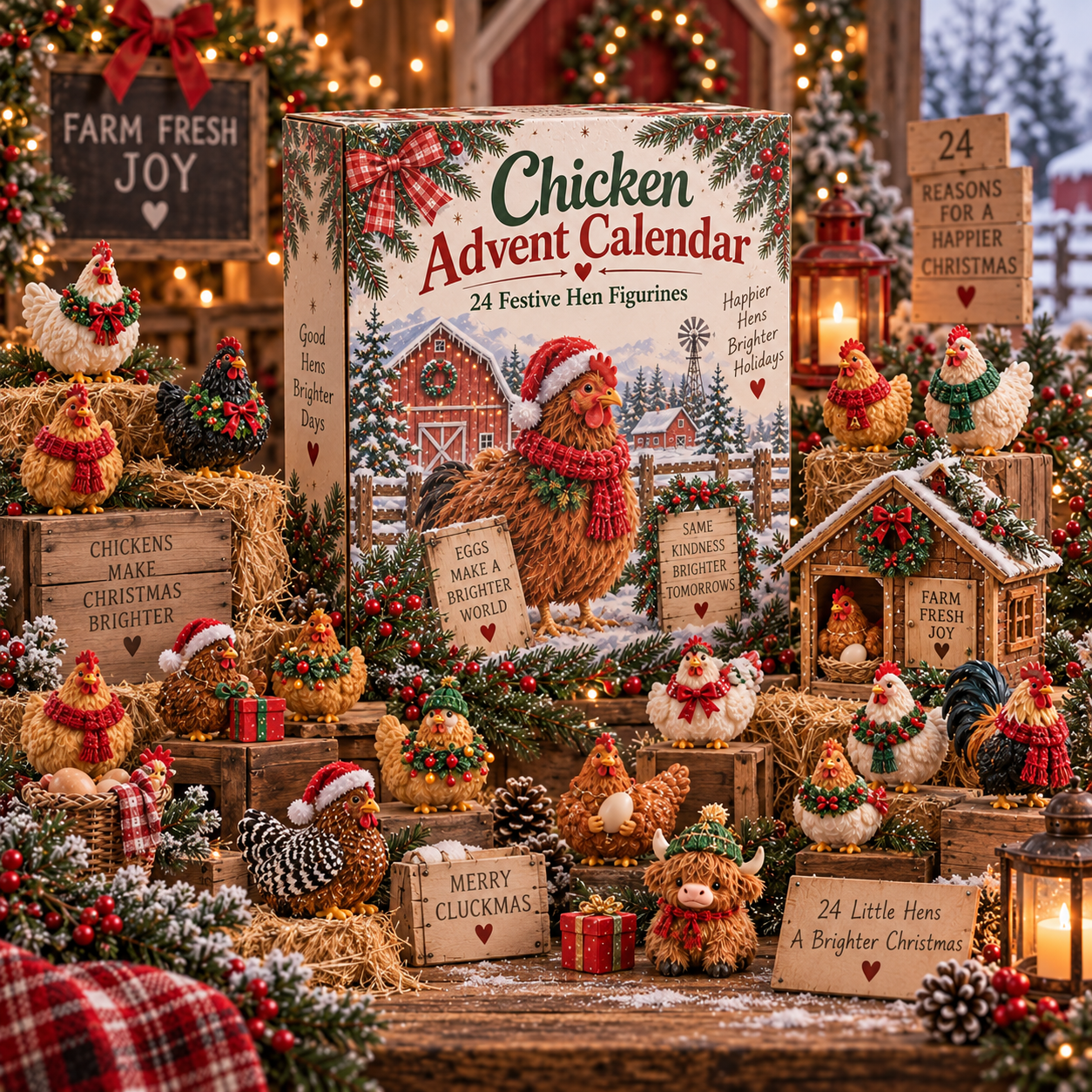 2026 Chicken Advent Calendar – 24 Days of Festive Hen Surprises, Farmhouse Christmas Countdown Gift for Chicken Lovers 9f235801-bdf5-4e2b-83c7-7187ba73053e-9b8896d0-3b26-4b1e-a63c-e3f33af147d4.png