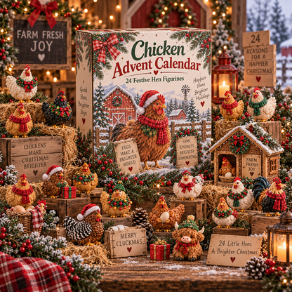 2026 Chicken Advent Calendar – 24 Days of Festive Hen Surprises, Farmhouse Christmas Countdown Gift for Chicken Lovers 9f235801-bdf5-4e2b-83c7-7187ba73053e-9b8896d0-3b26-4b1e-a63c-e3f33af147d4.png